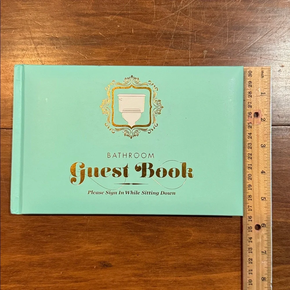 NWT Knock Bathroom Guest Book Urban Outfitters Lined Page Journal Witty Funny